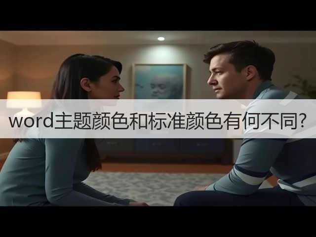 word主题颜色和标准颜色有何不同?(图3) word主题颜色和标准颜色有何不同?(图3)