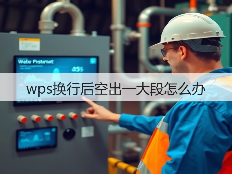wps换行后空出一大段怎么办 - 诺云壹观办公网