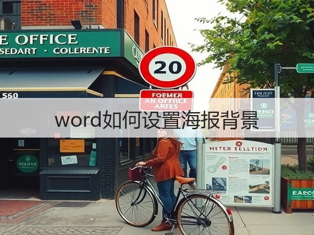 word如何设置海报背景(图1) word如何设置海报背景(图1)