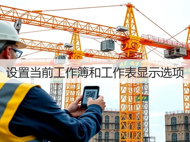 设置当前工作簿和工作表显示选项(图1)