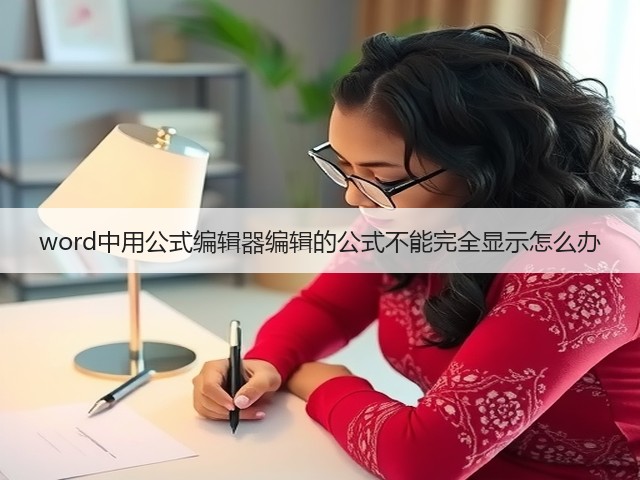 word中用公式编辑器编辑的公式不能完全显示怎么办(图3)