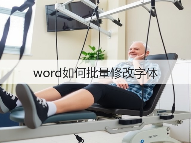 word如何批量修改字体(图3) word如何批量修改字体(图3)