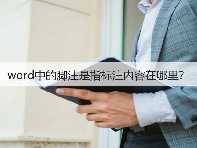 word中的脚注是指标注内容在哪里?(图1) word中的脚注是指标注内容在哪里?(图1)