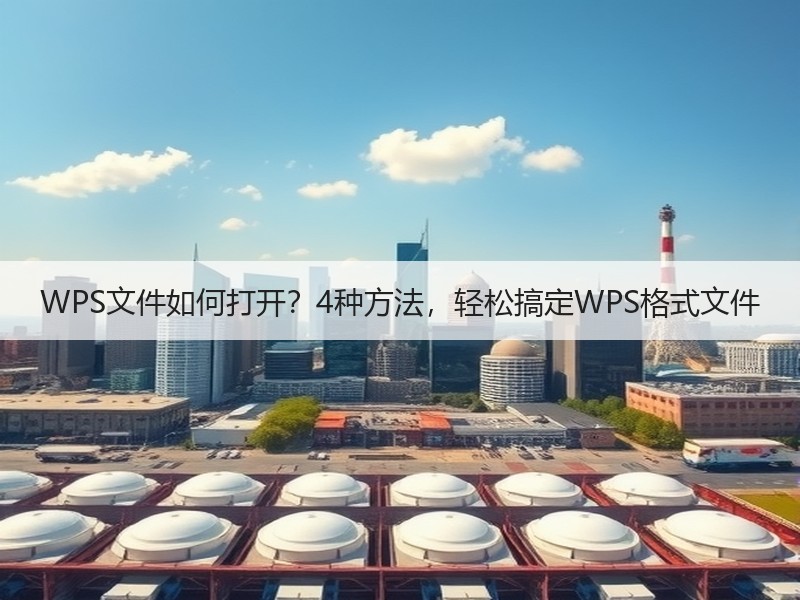WPS文件如何打开？4种方法，轻松搞定WPS格式文件 - 诺云壹观办公网
