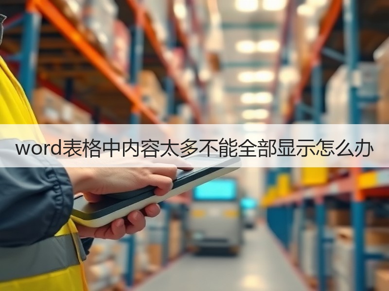 word表格中内容太多不能全部显示怎么办 - 诺云壹观办公网