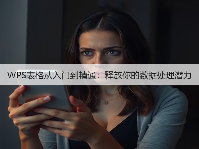 WPS表格从入门到精通:释放你的数据处理潜力(图3) WPS表格从入门到精通:释放你的数据处理潜力(图3)