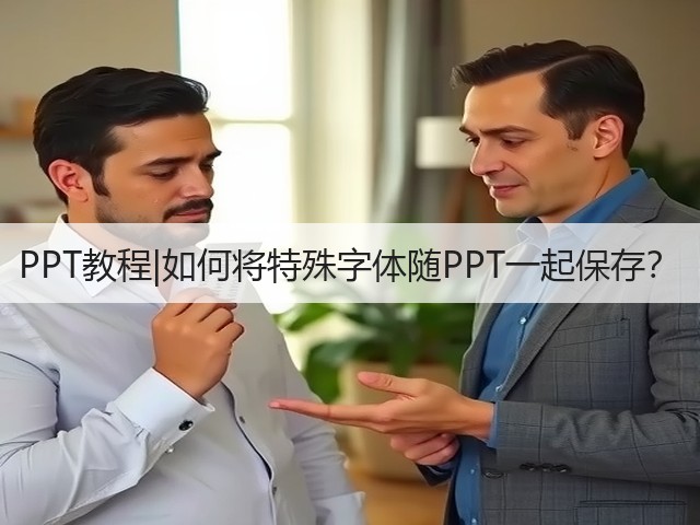 PPT教程|如何将特殊字体随PPT一起保存?(图3) PPT教程|如何将特殊字体随PPT一起保存?(图3)