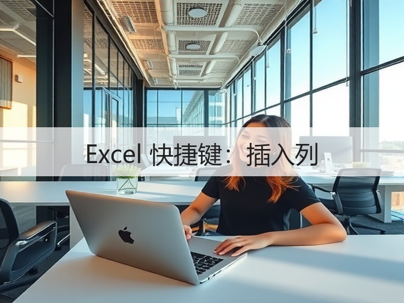 Excel 快捷键：插入列 - 诺云壹观办公网