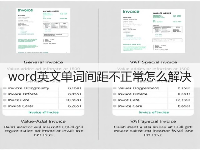 word英文单词间距不正常怎么解决(图1)