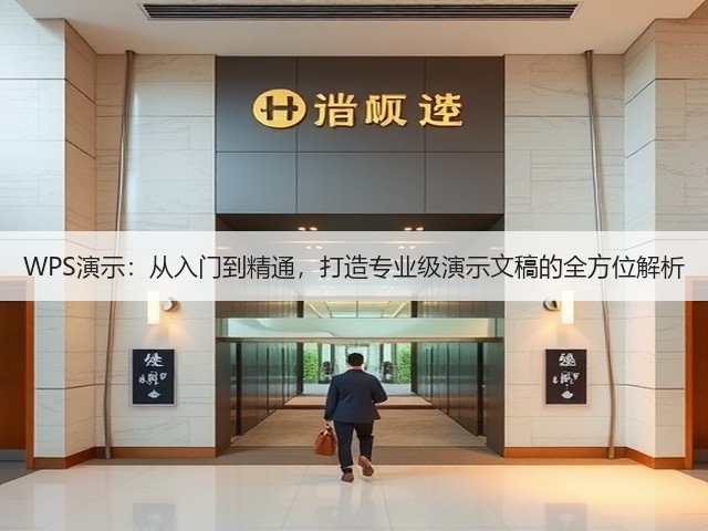 WPS演示：从入门到精通，打造专业级演示文稿的全方位解析(图3)