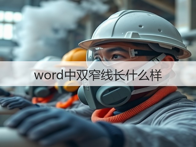 word中双窄线长什么样(图3) word中双窄线长什么样(图3)