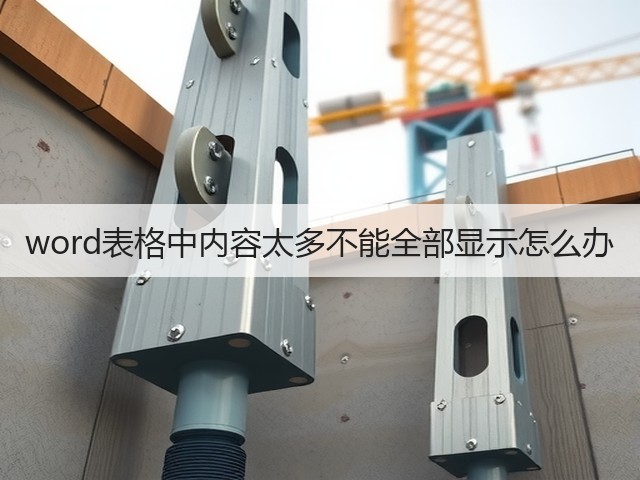word表格中内容太多不能全部显示怎么办(图2)