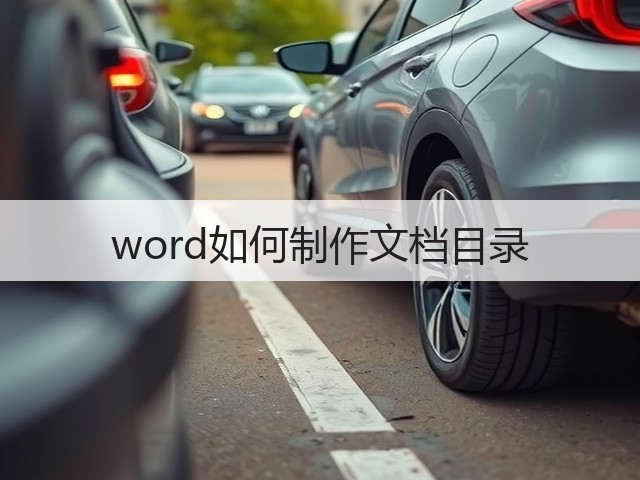 word如何制作文档目录(图1) word如何制作文档目录(图1)