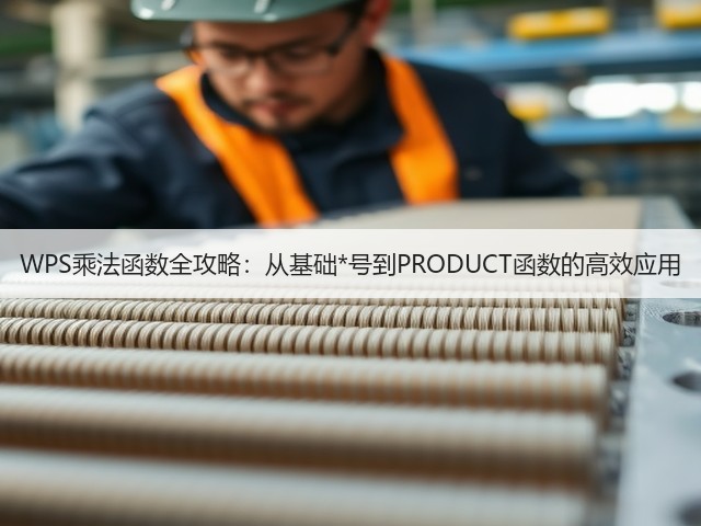 WPS乘法函数全攻略:从基础*号到PRODUCT函数的高效应用(图1) WPS乘法函数全攻略:从基础*号到PRODUCT函数的高效应用(图1)