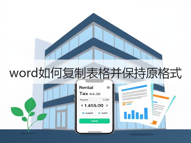 word如何复制表格并保持原格式(图1)