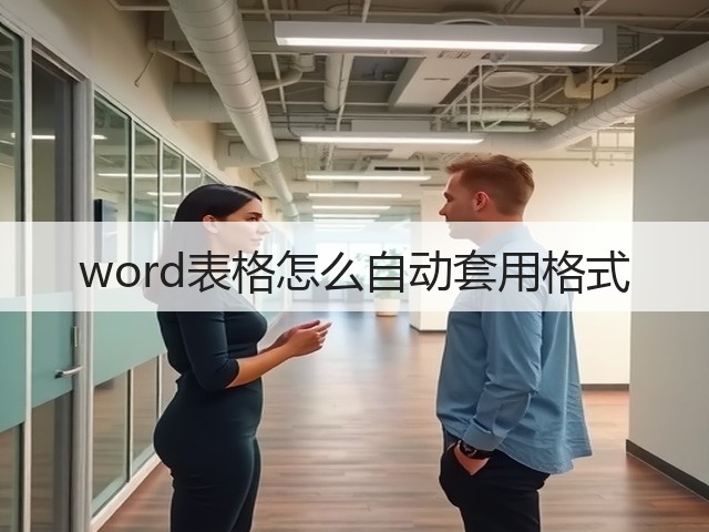 word表格怎么自动套用格式(图2)