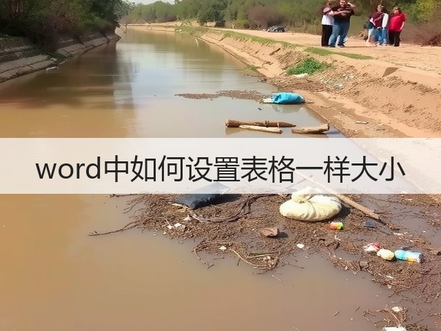 word中如何设置表格一样大小(图3)