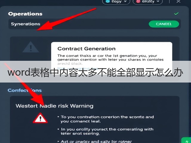 word表格中内容太多不能全部显示怎么办(图2)