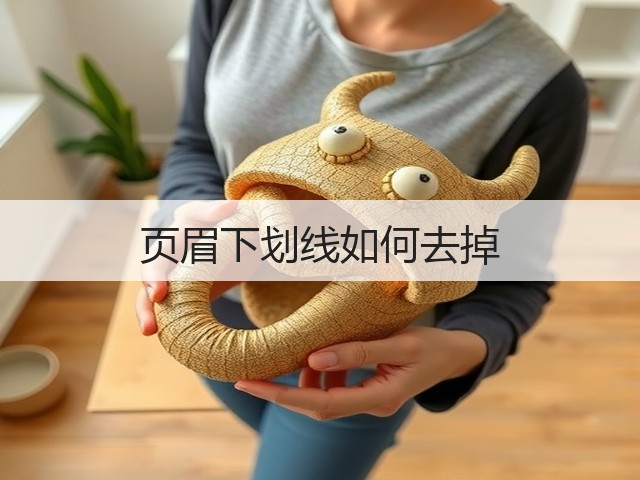 页眉下划线如何去掉(图2) 页眉下划线如何去掉(图2)