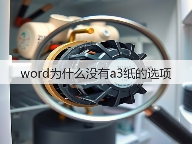 word为什么没有a3纸的选项(图3) word为什么没有a3纸的选项(图3)