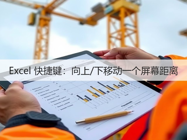 Excel 快捷键:向上/下移动一个屏幕距离(图2) Excel 快捷键:向上/下移动一个屏幕距离(图2)