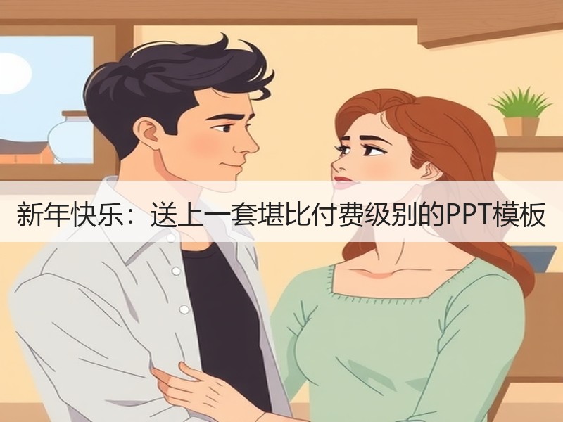 新年快乐：送上一套堪比付费级别的PPT模