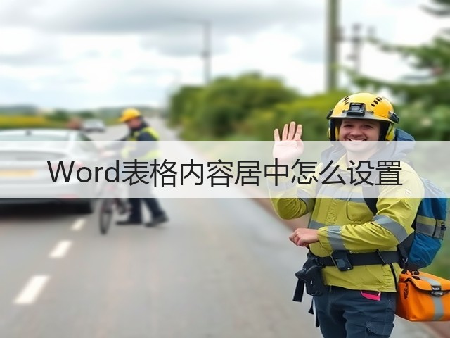 Word表格内容居中怎么设置(图1) Word表格内容居中怎么设置(图1)