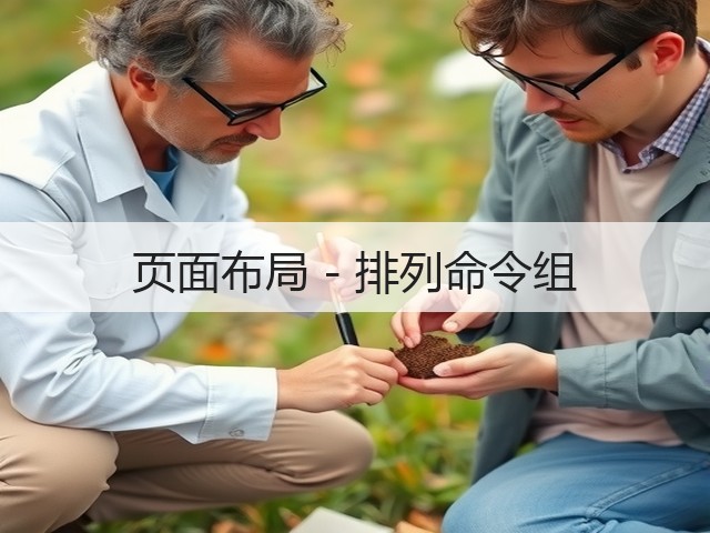 页面布局 - 排列命令组(图2)