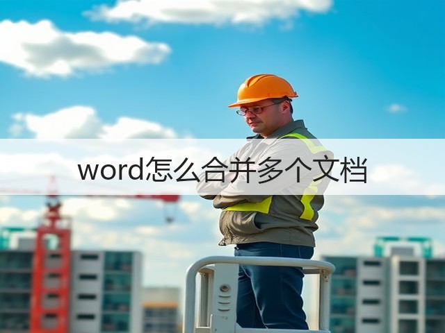 word怎么合并多个文档(图3) word怎么合并多个文档(图3)