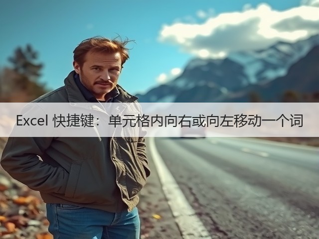 Excel 快捷键:单元格内向右或向左移动一个词(图1) Excel 快捷键:单元格内向右或向左移动一个词(图1)