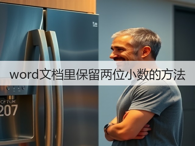 word文档里保留两位小数的方法(图2) word文档里保留两位小数的方法(图2)