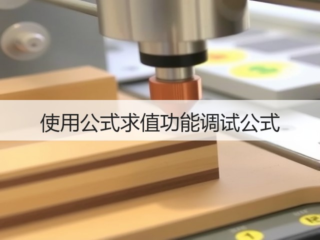 使用公式求值功能调试公式(图1)