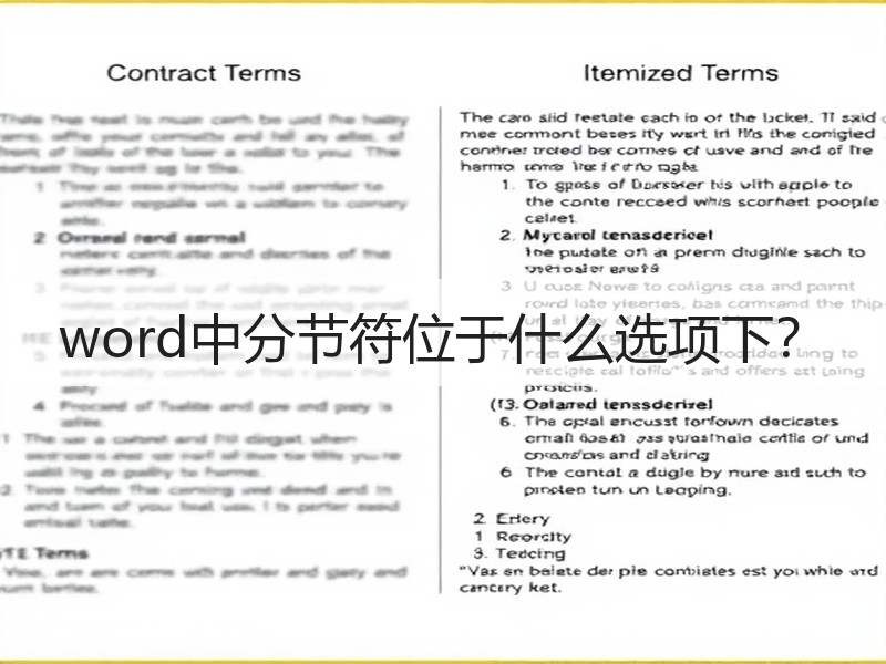 word中分节符位于什么选项下？ - 诺云壹观办公网