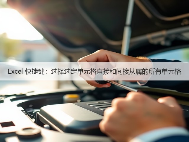 Excel 快捷键:选择选定单元格直接和间接从属的所有单元格(图1) Excel 快捷键:选择选定单元格直接和间接从属的所有单元格(图1)