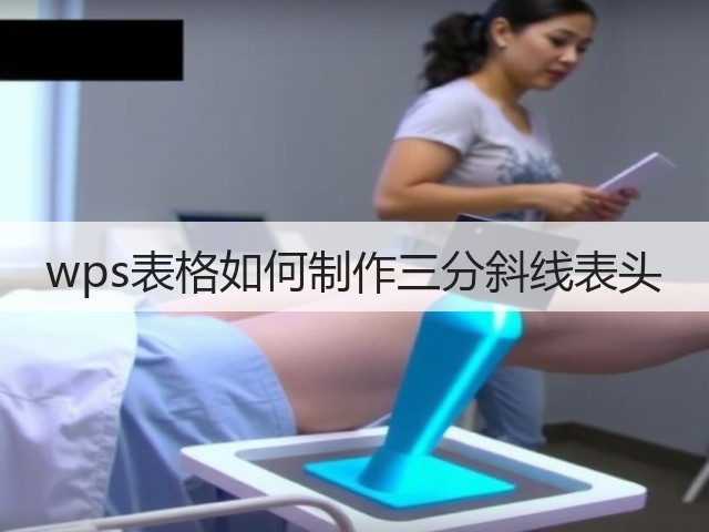 wps表格如何制作三分斜线表头(图2) wps表格如何制作三分斜线表头(图2)