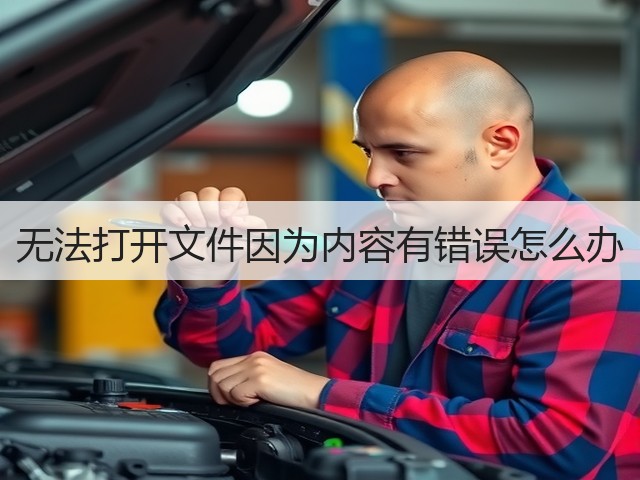 无法打开文件因为内容有错误怎么办(图1) 无法打开文件因为内容有错误怎么办(图1)