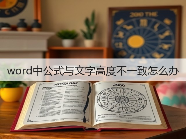 word中公式与文字高度不一致怎么办(图3)