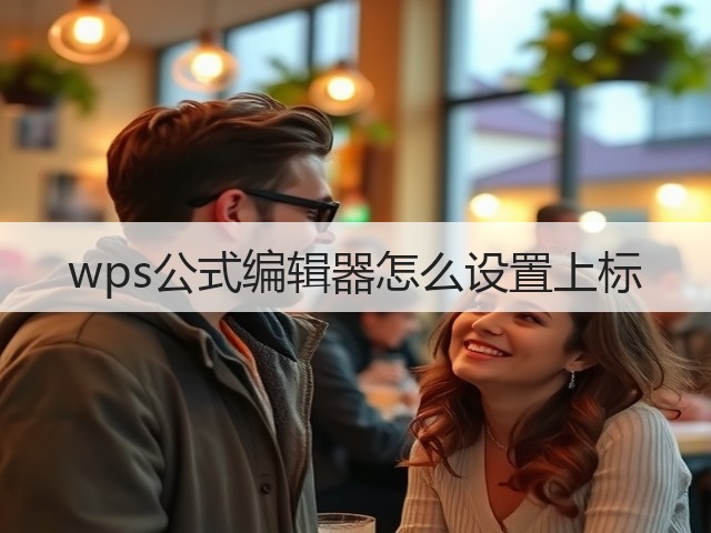 wps公式编辑器怎么设置上标(图1)
