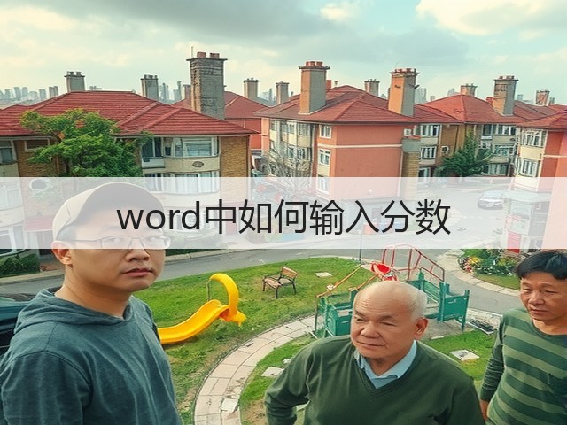 word中如何输入分数(图1) word中如何输入分数(图1)