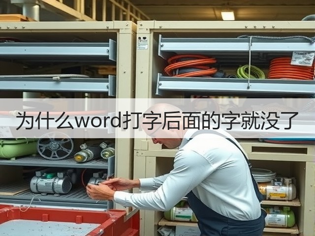 为什么word打字后面的字就没了(图2) 为什么word打字后面的字就没了(图2)