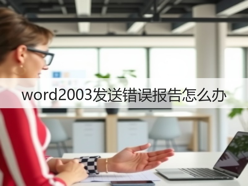 word2003发送错误报告怎么办 - 诺云壹观办公网