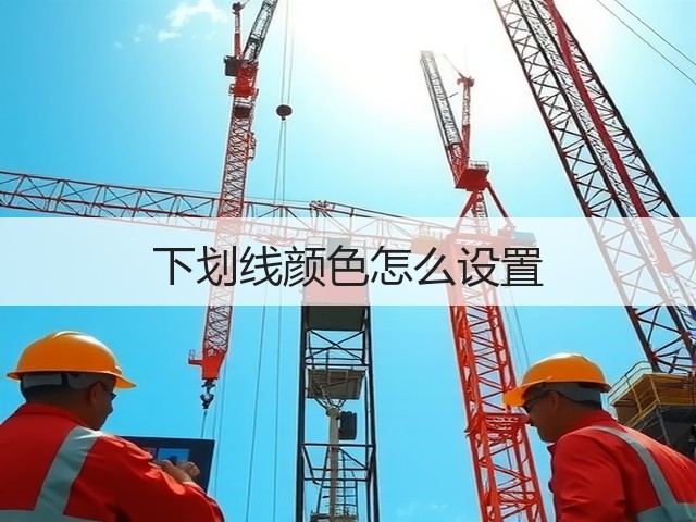 下划线颜色怎么设置(图2) 下划线颜色怎么设置(图2)