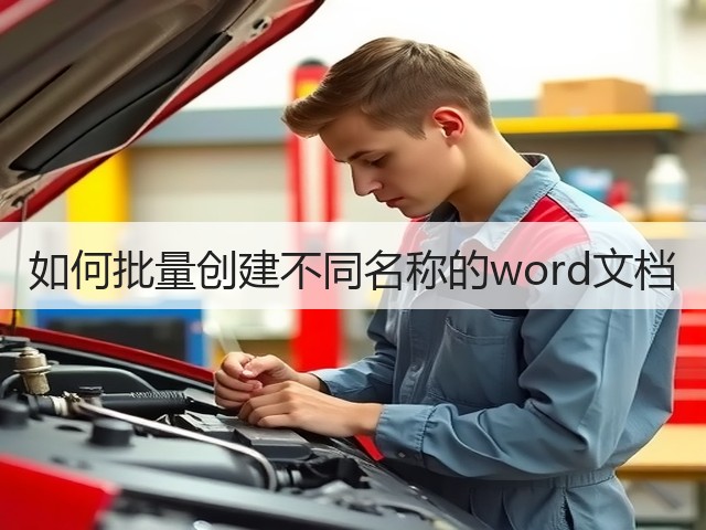 如何批量创建不同名称的word文档(图3) 如何批量创建不同名称的word文档(图3)