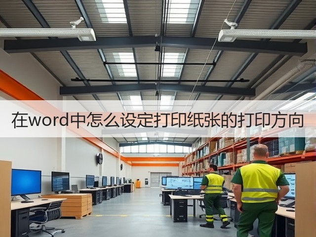 在word中怎么设定打印纸张的打印方向(图2) 在word中怎么设定打印纸张的打印方向(图2)