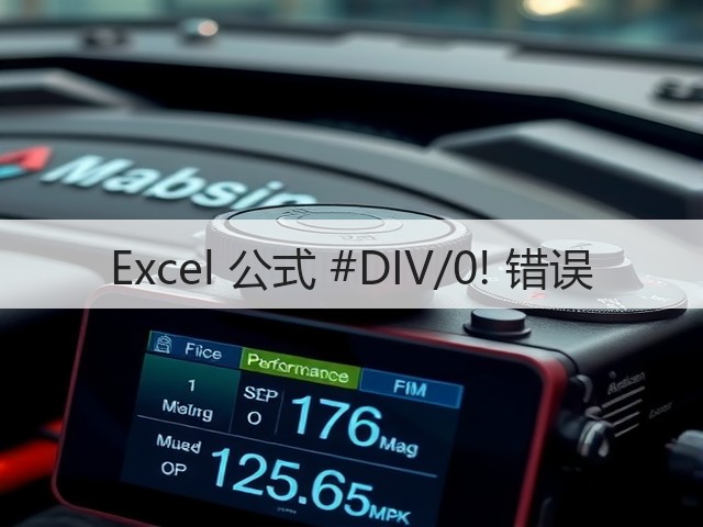 Excel 公式 #DIV/0! 错误(图2) Excel 公式 #DIV/0! 错误(图2)