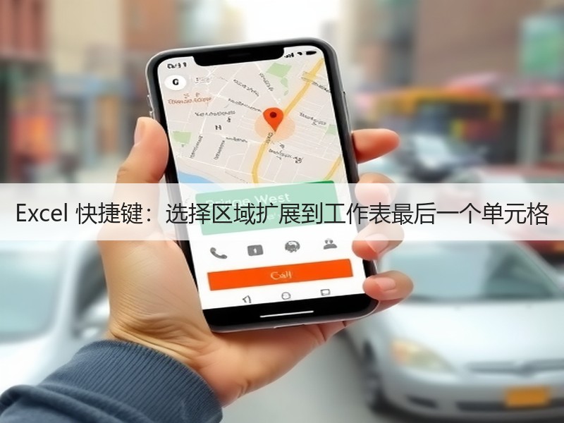 Excel 快捷键：选择区域扩展到工作表最后一个单元格 - 诺云壹观办公网