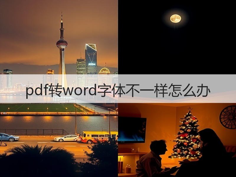 pdf转word字体不一样怎么办 - 诺云壹观办公网