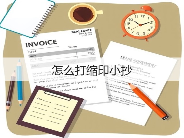 怎么打缩印小抄(图1) 怎么打缩印小抄(图1)