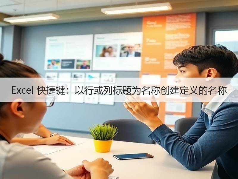 Excel 快捷键：以行或列标题为名称创建定义的名称 - 诺云壹观办公网
