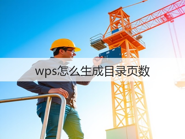 wps怎么生成目录页数(图1) wps怎么生成目录页数(图1)